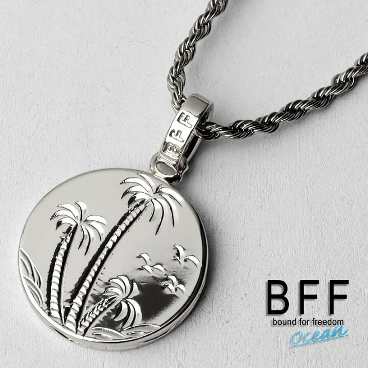 楽天市場】BFF ブランド コインネックレス シルバー 銀色 silver 