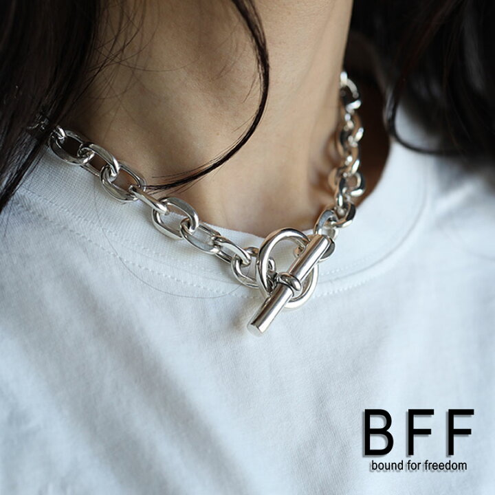 楽天市場】BFF ブランド 幅11mm マンテル チェーンネックレス 40cm 太 