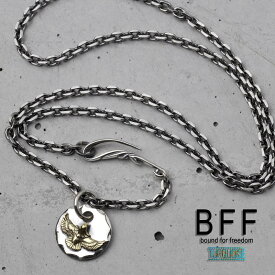 ＼土日限定 10％OFFクーポン有！／ BFF ブランド 唐草メタルネックレス シルバー925 silver ネイティブ インディアンジュエリー シルバーチェーン 金属アレルギー対応 専用BOX付属 父の日