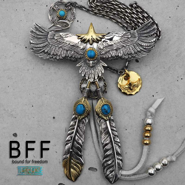 楽天市場】BFF ブランド イーグルネックレス メンズ ネックレス 