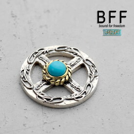 ＼スーパーSALE 10%OFF 4,900円→4,410円 ／BFF ブランド 唐草 ターコイズ ホイール シルバー925 silver ターコイズ カスタム ネイティブ インディアンジュエリー アクセサリーパーツ 父の日