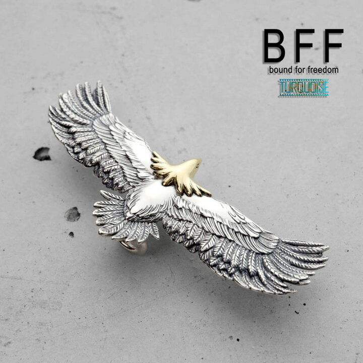 楽天市場】BFF ブランド イーグル ペンダントトップ スモール 66mm 
