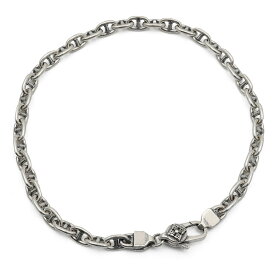 ブレスレット メンズ シルバー925 アンカーチェーン チェーンブレスレット silver 銀 密教法具 金剛杵 刻印 ユニーク 細身 極細 金属アレルギー対応 男性