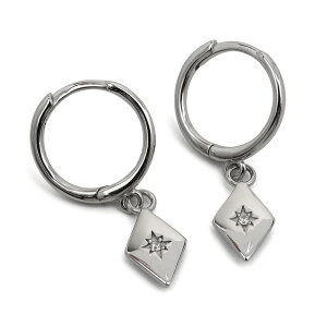 sAX AM[Ή CZ Vo[925 S925 18KGP t[vsAX hbv Ђ` _C XNGA S[h Vo[   tF~j Vv p 2_Zbg