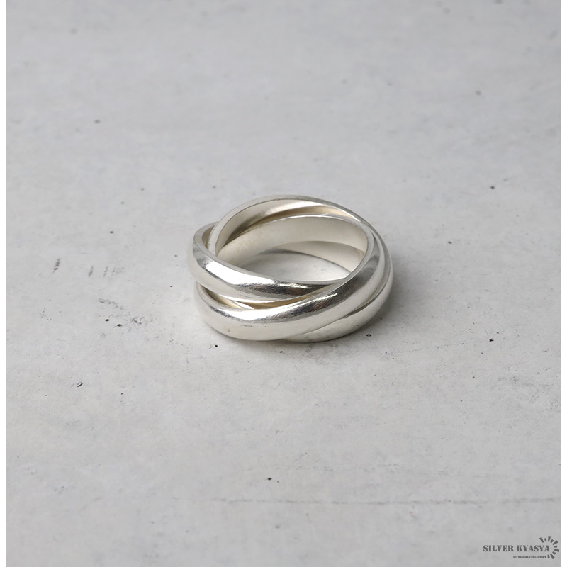 【楽天市場】シルバー925 三連リング 指輪 925 銀 シルバーリング