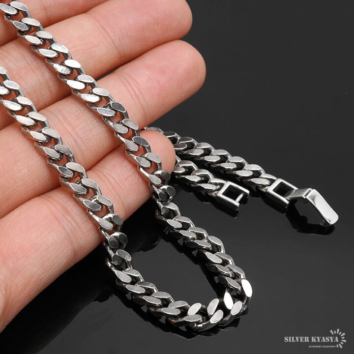 楽天市場】シルバー925 喜平チェーン ネックレス 幅6mm 喜平ネックレス 