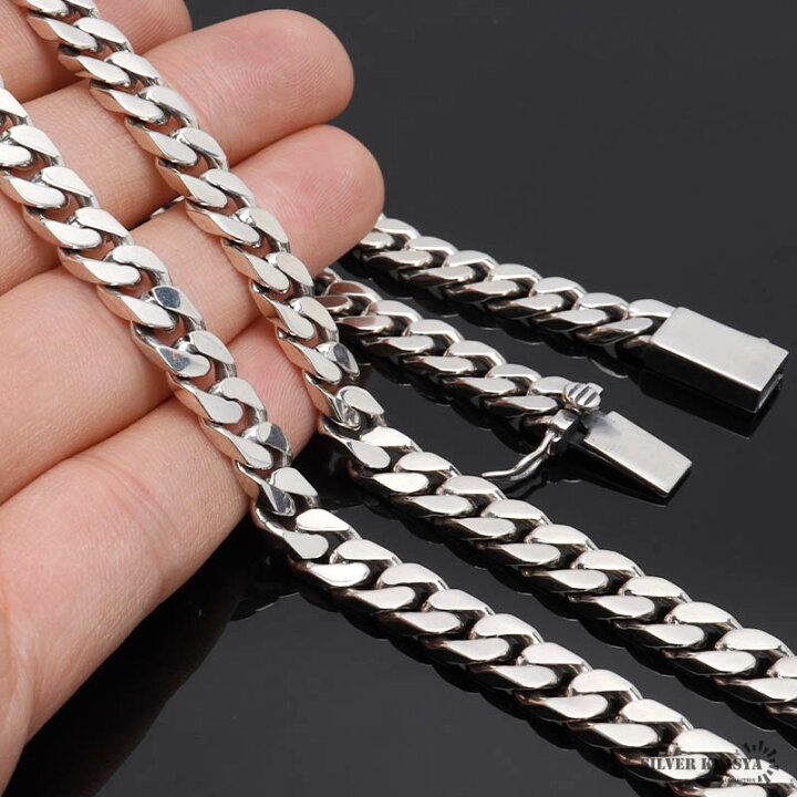 楽天市場】シルバー925 喜平チェーン ネックレス 幅8mm 喜平ネックレス  