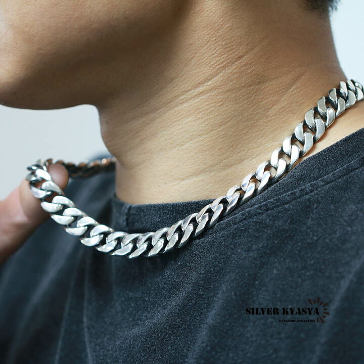 楽天市場】重厚 シルバー925 喜平ネックレス シルバー喜平チェーン  