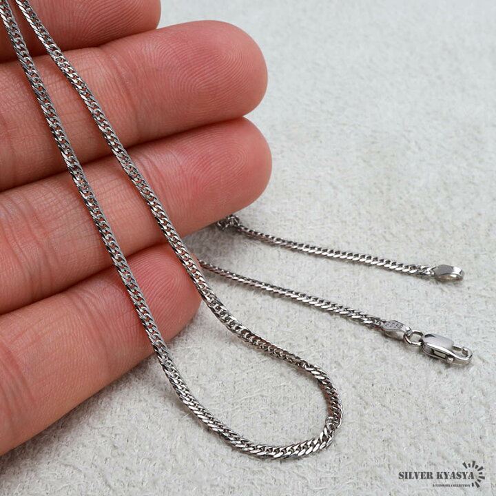 楽天市場】シルバー925 ダブル喜平チェーン ネックレス 幅2mm 喜平  