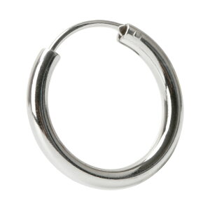 シンプルピアス シルバー925 プレーン フープピアス 男性 silver 金属アレルギー対応 片耳用 18G
