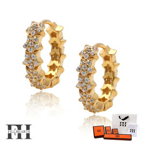 FILL HEARTS sAX fB[X  l Vo[ ANZT[ WG[ Starlight Hoop  WRjA AM[Ή Vo[925 S925 18K 18 t[vsAX  s