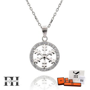 �_ MAX20��OFF�N�[�|�� �^ FILL HEARTS �l�b�N���X ���f�B�[�X ���� ��l �V���o�[ �A�N�Z�T���[ Circle & Snowflake �� ��� ���� �W���R�j�A �����A�����M�[�Ή� �V���o�[925 S925 ���W�E�����b�L 40cm ��