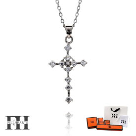 ＼スーパーSALE 10%OFF 7,678円→6,910円 ／ネックレス レディース 女性 大人 シルバー アクセサリー Gothic Cross クロス 十字架 ゴシッククロス ゴシック アンティーク ジルコニア 金属アレルギー対応 シルバー925 S925 40cm 小さめ シルバーネックレス