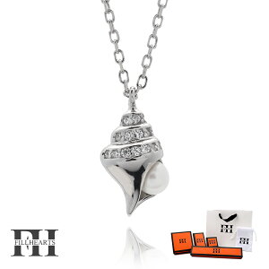 FILL HEARTS ���f�B�[�X ���� ��l �V���o�[ �A�N�Z�T���[ Shell & Pearl �L�k �V�F�� �p�[�� �C �W���R�j�A �L�p�[�� �����A�����M�[�Ή� �V���o�[925 ���W�E�����b�L 40cm ������ �V���o�[�l�b�N���X