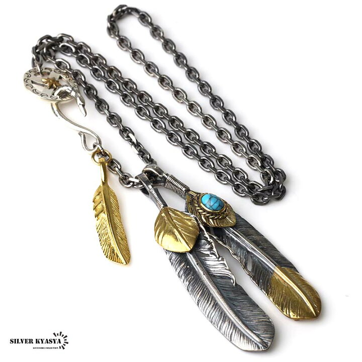 楽天市場】シルバー925 フェザーネックレス メンズ シルバーネックレス 