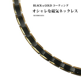 ＼最大30％OFFクーポン／磁気ネックレス メンズ ステンレス ゴールド 金 ブラック つや消し 細身 シンプル 金属アレルギー対応 磁力 磁石 316L 父の日 男性