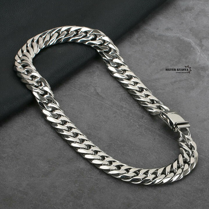 楽天市場】幅19mm STAINLESS STEEL 極太 6面カット ダブル喜平  