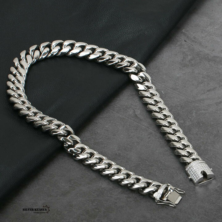 楽天市場】STAINLESS 幅18mm 重厚 極太 喜平ネックレス ブリンブリン 