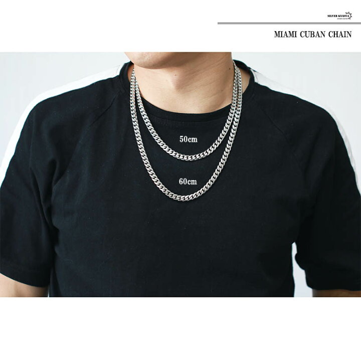 楽天市場】幅7mm STAINLESS STEEL 喜平チェーンネックレス 6面カット  