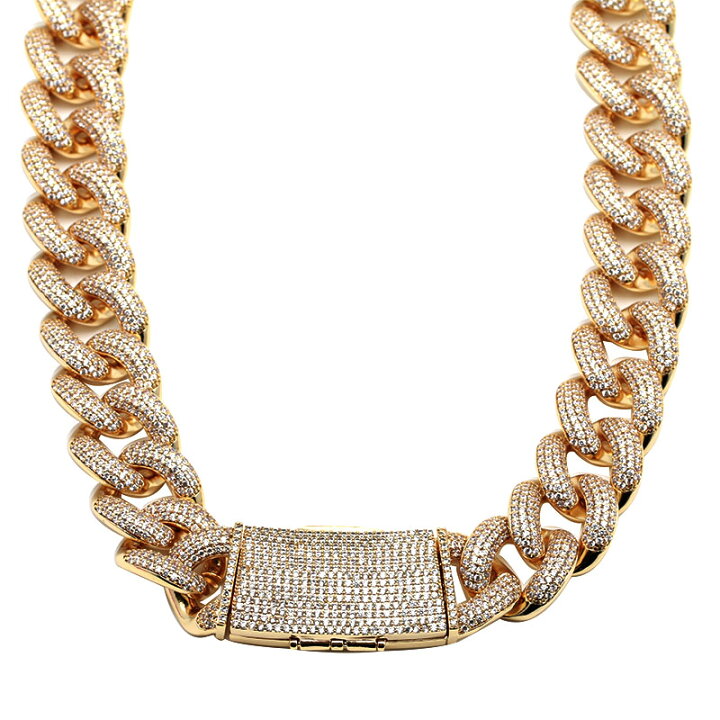 楽天市場】極太 B系 ネックレス シルバー ゴールド 金 マイアミ  