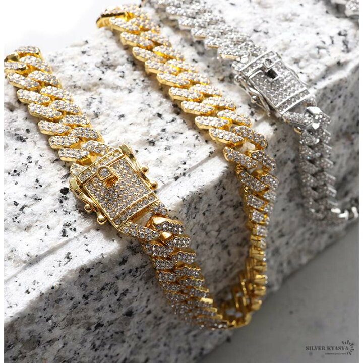 楽天市場】喜平チェーンネックレス ブリンブリン パヴェ CZ gold  