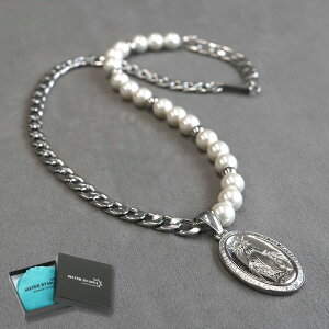 lbNX Y silverkyasya(Vo[LV)IWi }A Ղ̃_C svc̃_C ւ 약`F[ nhCh pearl necklace silver F  XeX AM[t[ 