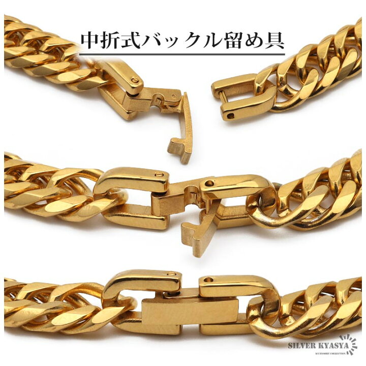楽天市場】6面カット ダブル喜平ネックレス 18k gp コイン マリア 