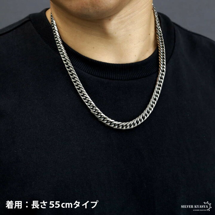 楽天市場】純チタン 6面カット ダブル喜平ネックレス チタンネックレス 