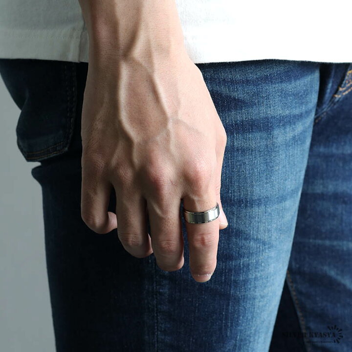 楽天市場】純チタン製 シンプルリング 8mm 3色 チタンリング IP  