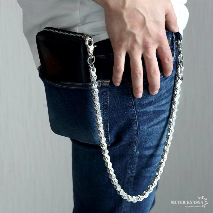 楽天市場】ウォレットチェーン バイクチェーン メタルチェーン ダブル  