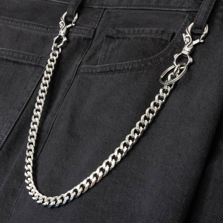 楽天市場】ステンレス ウォレットチェーン 財布 喜平チェーン シンプル 