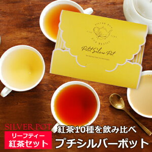 紅茶10種各6g飲み比べ プチシルバーポット お試しやギフトにもぴったり!