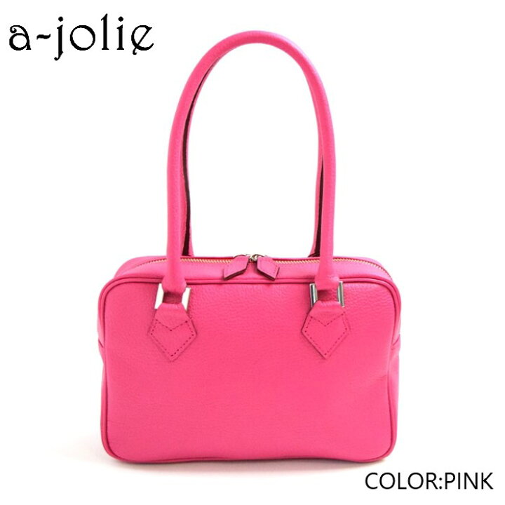 楽天市場】a-jolie 牛革シュリンク スクエアハンドバッグ : アジョリー 