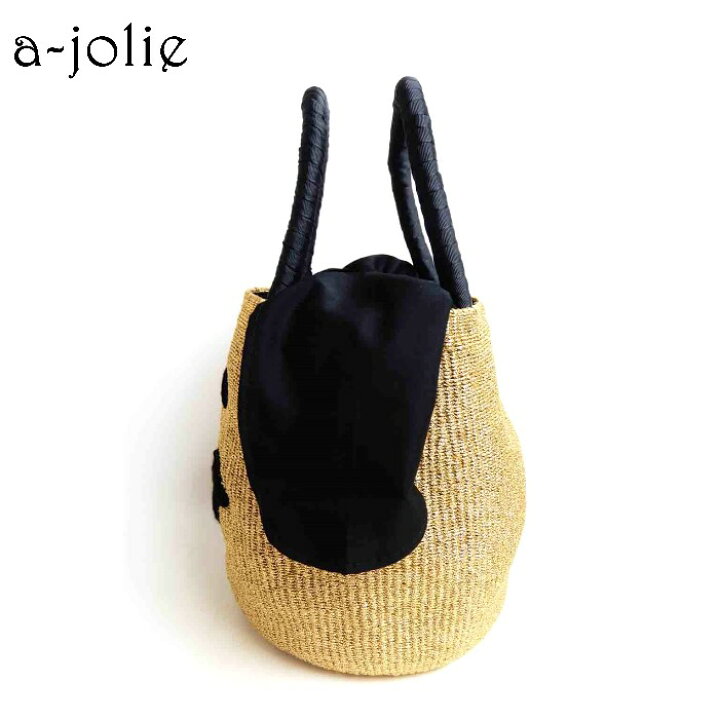 楽天市場】a-jolieメタリックスマイルカゴバッグ大 : アジョリー・a-jolie 