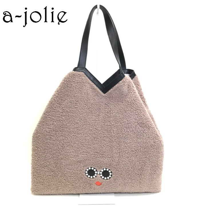 楽天市場】a-jolie パールサングラスちゃん エコムートン トートバッグ  