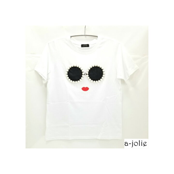 楽天市場】a-jolie(アジョリー) パールサングラスちゃんプリントT 