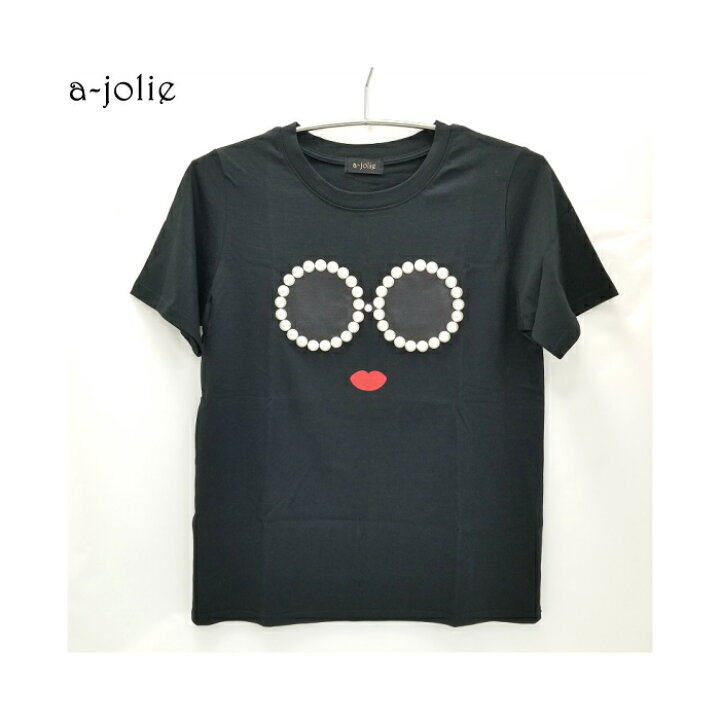 楽天市場】a-jolie(アジョリー) パールサングラスちゃんプリントT 