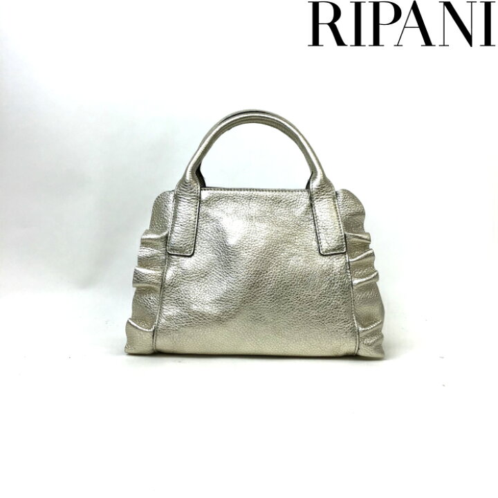 楽天市場】RIPANI(リパーニ）牛革メタリック フリル2WAYミニ