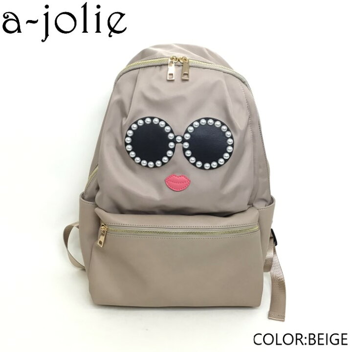 楽天市場】a-jolie(アジョリー）パールサングラスちゃん リュック  