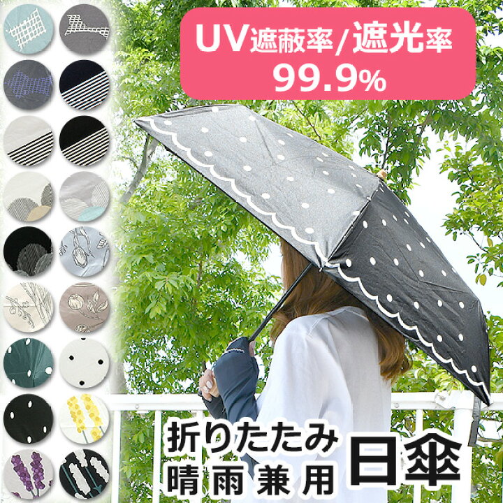 激安通販の 折りたたみ傘 花柄 2レディース 晴雨兼用 紫外線 完全遮光 UVカット 携帯