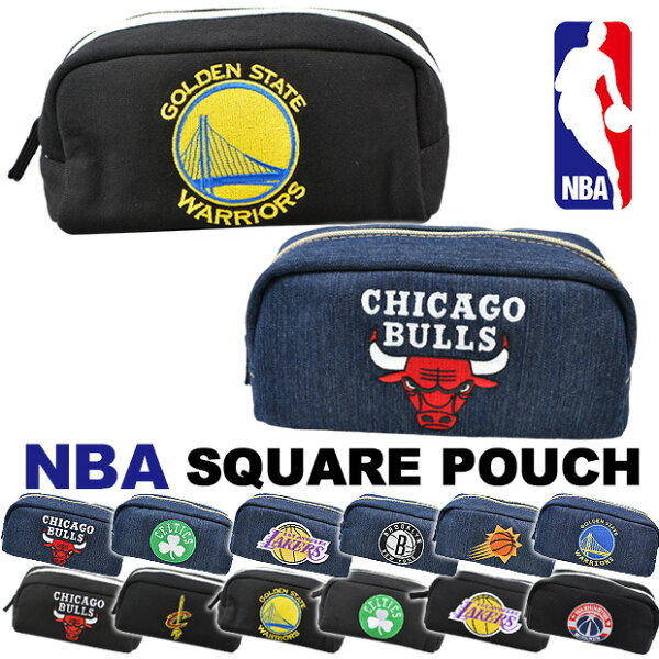 【送料無料】NBA ペンケース グッズ バスケ デニム ペンポーチ 男の子 キッズ 大人 大容量 ペンケース 筆入れ 大容量 ファスナー ポーチ メンズ ポーチ スポーツ ブランド バスケ 小物入れ レイカーズ CAVALIERS CHICAGO BULLS LAKERS WARRIORS CELTICS SUNS NETS