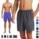 【 30%OFF★在庫限り 】【送料無料】NIKE ナイキ 水着 エッセンシャル7 メンズ ナイキスイム エッセンシャルラップ7 海パン サーフパンツ 水陸両用 スイムウェア ボレーショーツ インナーショーツ付き 裏地付き 大人 男性 ハーフパンツ S M L XL XXL ジュニア 刺繍 無地