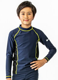 【 15%OFF★在庫限り 】【送料無料】NIKE ナイキ スクール水着 長袖 ラッシュガード 男の子 小学生 ナイキ 水着 キッズ ジュニア 女の子 男の子 水着 120 130 140 150 160 170 子供用 子供水着 スクール水着 中学生 かぶり 大きいサイズ 半そで 紺 濃紺 ネイビー 体育 撥水