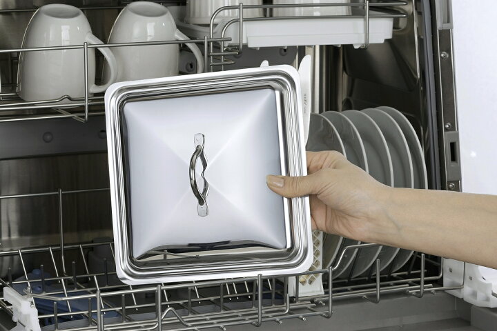 楽天市場 角フライパン用 カバー日本製 専用 食洗機 フタ 鉄板ステーキ ギョーザ Japan下村企販 燕三条 ツバメ エルル