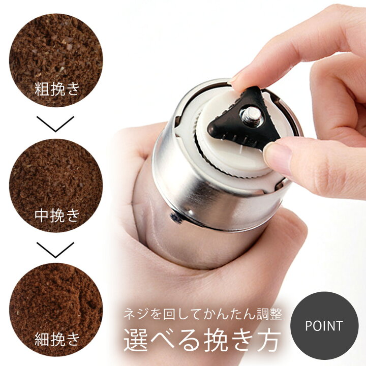 楽天市場】送料無料 珈琲考具 パウダーコントロール ミルコーヒーミル  