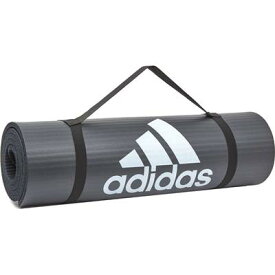 adidas アディダス フィットネスマット 10MM GR [ グレー ] ADMT11015 | スポーツ 運動 筋トレ フィットネス トレーニング 筋力トレーニング エクササイズ トレーニングマット ヨガ ヨガマット 軽量 ボディーケア ストレッチ ストレス解消