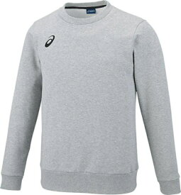 asics アシックス TEAM T/C SWEAT CREW TOP ミッドグレー 2XL 2031E095 20 | スポーツ メンズ 2XL グレー 服 衣類 衣料品ウェア ウエア フィットネスウェア チームウェア アウター トップス スウェット 綿 ポリエステル