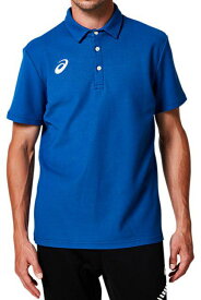 asics アシックス TEAM POLO SHIRT アシックスブルー XS 2031E241 401 | スポーツ メンズ XS ブルー 青 服 衣類 衣料品ウェア ウエア フィットネスウェア トップス ポロシャツ シャツ ベーシック 綿 ポリエステル