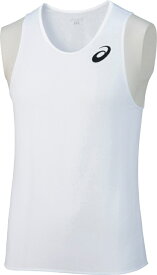 asics アシックス SINGLET ホワイト XL XT1038 1 | スポーツ用品 スポーツ グッズ ツール アクセサリー 雑貨 小物 使いやすい 備品 用品 衣類 トップス シャツ ランニング 陸上 XL 白 ホワイト 素材 日本