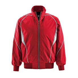 DESCENTE デサント グランドコート レッドxシルバー Oサイズ DR-208 RED | スポーツ スポーツ用品 野球 ベースボール ベースボールウェア トレーニングウェア チームウェア アウター グランドコート 軽量性 ストレッチ性 ストレッチブライトクロス レッド シルバー O